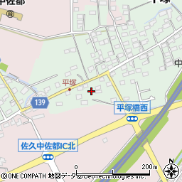 長野県佐久市平塚153周辺の地図