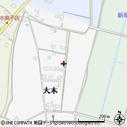 茨城県結城市大木2403-49周辺の地図