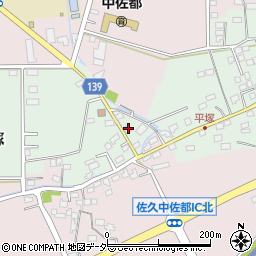 長野県佐久市平塚254-4周辺の地図