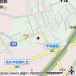 長野県佐久市平塚157周辺の地図