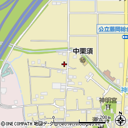 中栗須学童クラブ周辺の地図
