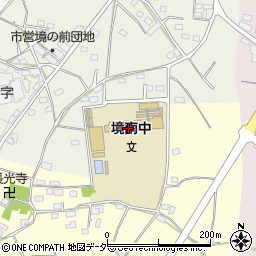 伊勢崎市立境南中学校周辺の地図