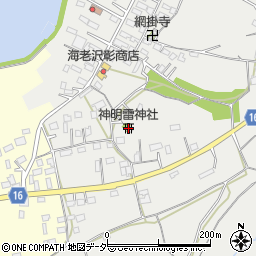神明雷神社周辺の地図