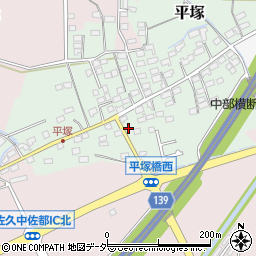 長野県佐久市平塚242周辺の地図