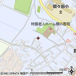 栃木県小山市間々田周辺の地図