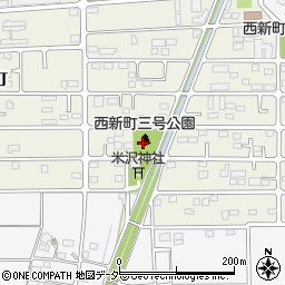 西新町3号公園周辺の地図