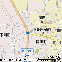 岡田郵便局 ＡＴＭ周辺の地図