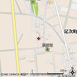 群馬県館林市足次町309周辺の地図