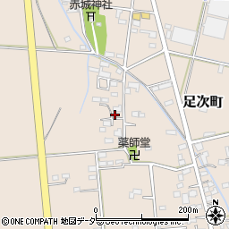 群馬県館林市足次町306周辺の地図