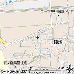 群馬県藤岡市篠塚510-19周辺の地図