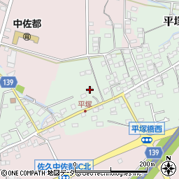 長野県佐久市平塚136周辺の地図