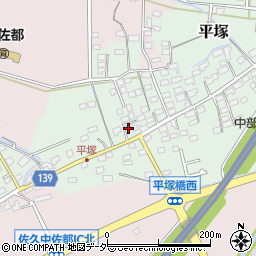 長野県佐久市平塚159-1周辺の地図