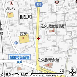 岩村田小学校入口周辺の地図