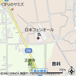長野県安曇野市豊科400-2周辺の地図