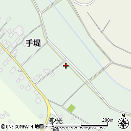茨城県小美玉市手堤235周辺の地図