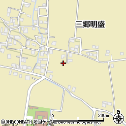 長野県安曇野市三郷明盛4153周辺の地図