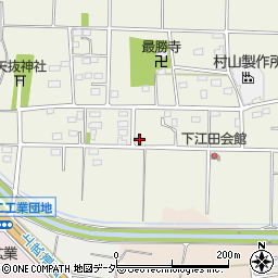群馬県太田市新田下江田町376周辺の地図