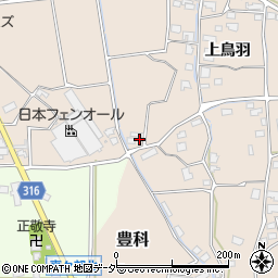 長野県安曇野市豊科332周辺の地図