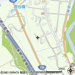 岐阜県白川村（大野郡）鳩谷周辺の地図