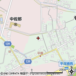 長野県佐久市平塚135周辺の地図