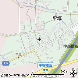 長野県佐久市平塚166周辺の地図