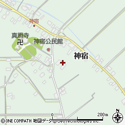 茨城県東茨城郡茨城町神宿36周辺の地図