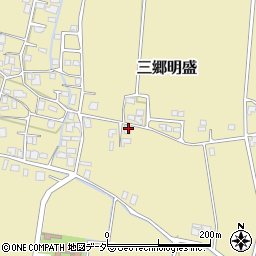 長野県安曇野市三郷明盛4264-2周辺の地図