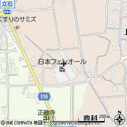 長野県安曇野市豊科448周辺の地図
