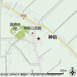 茨城県東茨城郡茨城町神宿35周辺の地図