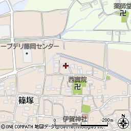 群馬県藤岡市篠塚466周辺の地図