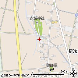 群馬県館林市足次町302周辺の地図