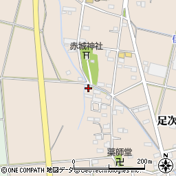 群馬県館林市足次町302-3周辺の地図