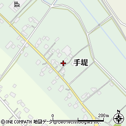 茨城県小美玉市手堤335-1周辺の地図