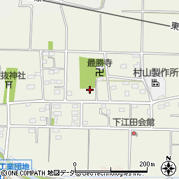 群馬県太田市新田下江田町378周辺の地図