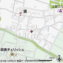 埼玉県児玉郡上里町黛周辺の地図
