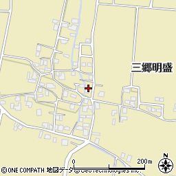 長野県安曇野市三郷明盛4163周辺の地図