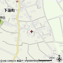 群馬県伊勢崎市下蓮町73周辺の地図