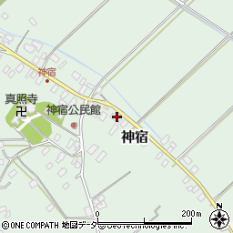 茨城県東茨城郡茨城町神宿30-1周辺の地図