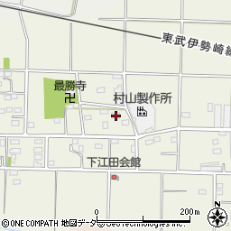 群馬県太田市新田下江田町345周辺の地図