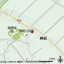 茨城県東茨城郡茨城町神宿32周辺の地図