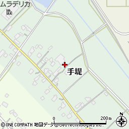 茨城県小美玉市手堤226-3周辺の地図