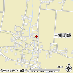 長野県安曇野市三郷明盛4168-2周辺の地図