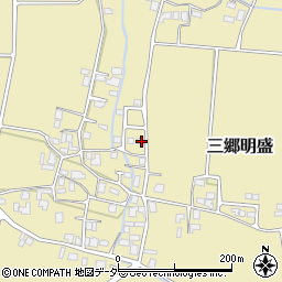 長野県安曇野市三郷明盛4168-3周辺の地図