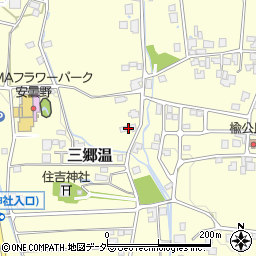 長野県安曇野市三郷温5796-1周辺の地図