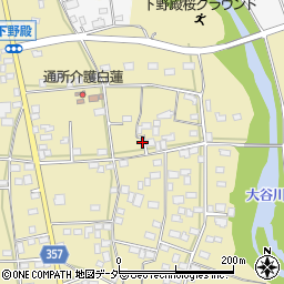 茨城県筑西市下野殿周辺の地図