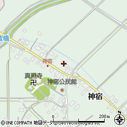 茨城県東茨城郡茨城町神宿445周辺の地図