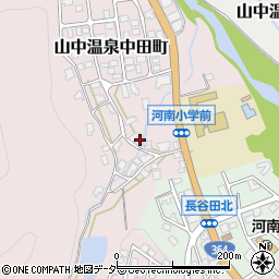 石川県加賀市山中温泉中田町ホ161-1周辺の地図