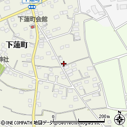 群馬県伊勢崎市下蓮町181周辺の地図