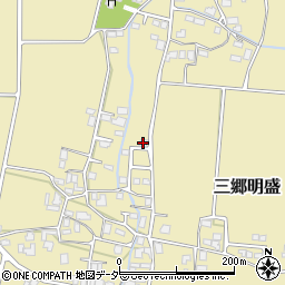 長野県安曇野市三郷明盛4169-10周辺の地図