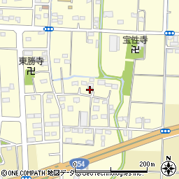 群馬県太田市中根町周辺の地図